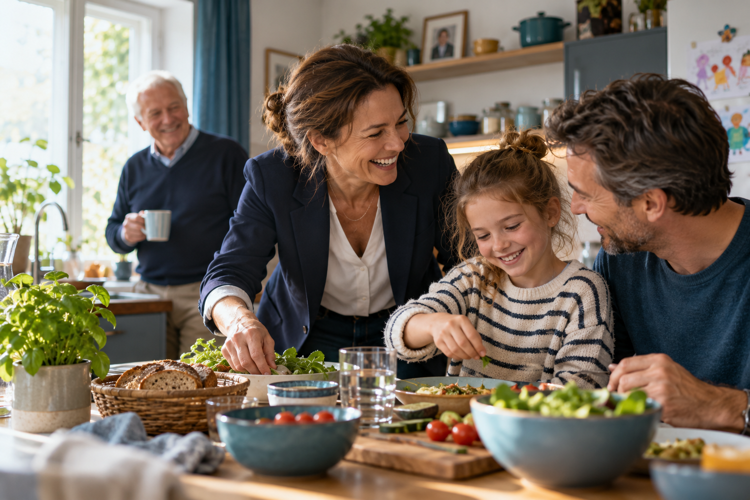 Familie im gemeinsamen Alltag